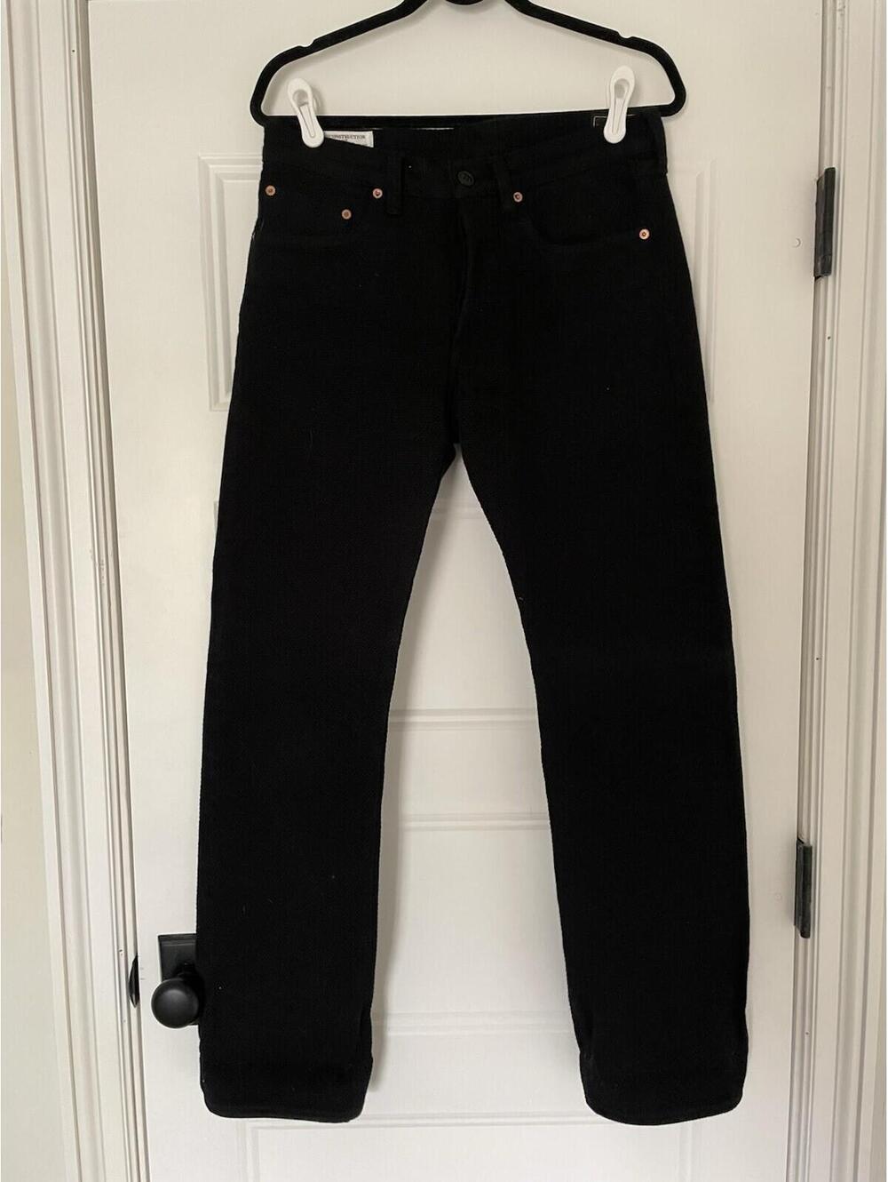 Studio D'artisan 1877S Kurozome Black Sashiko Pants 32